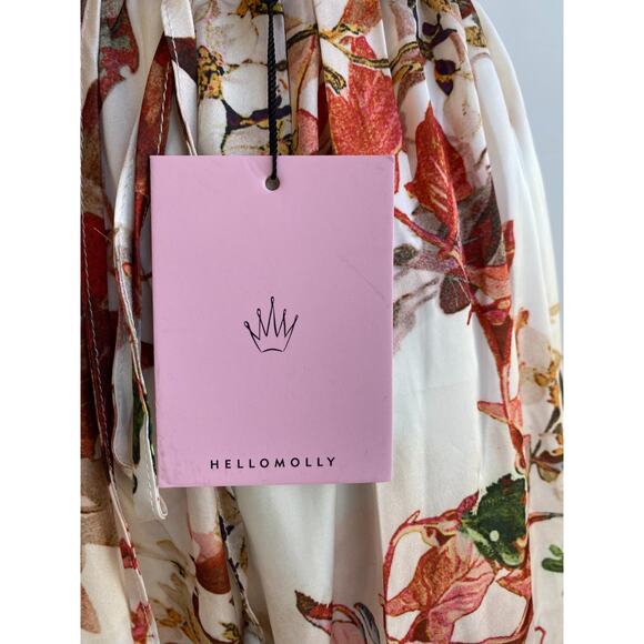 NWT Hello Molly Mermaid Hotel Maxi Dress sz Small Floral Print Strappy Backless - Picture 11 of 15